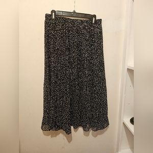 black polka dot skirt